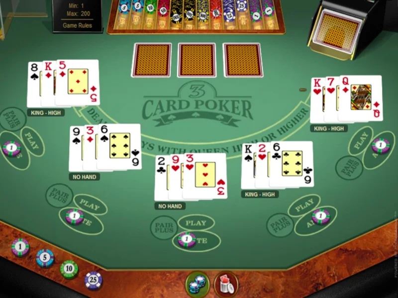 Khái quát một chút về game bài Triple Card Poker